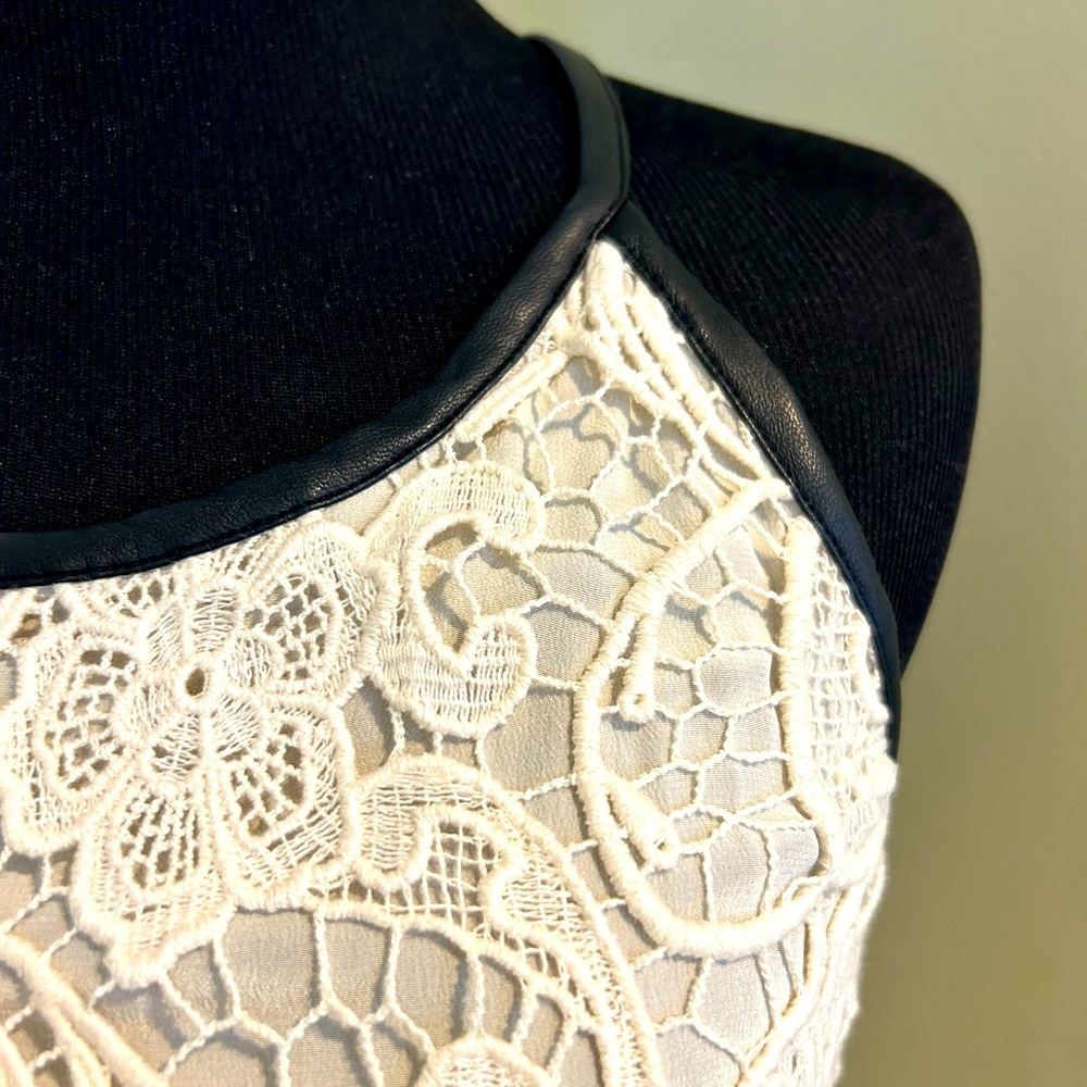 Madison Marcus Halter style lace dress. XS